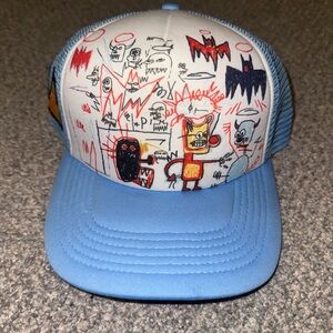 Blue Graphic Trucker Hat